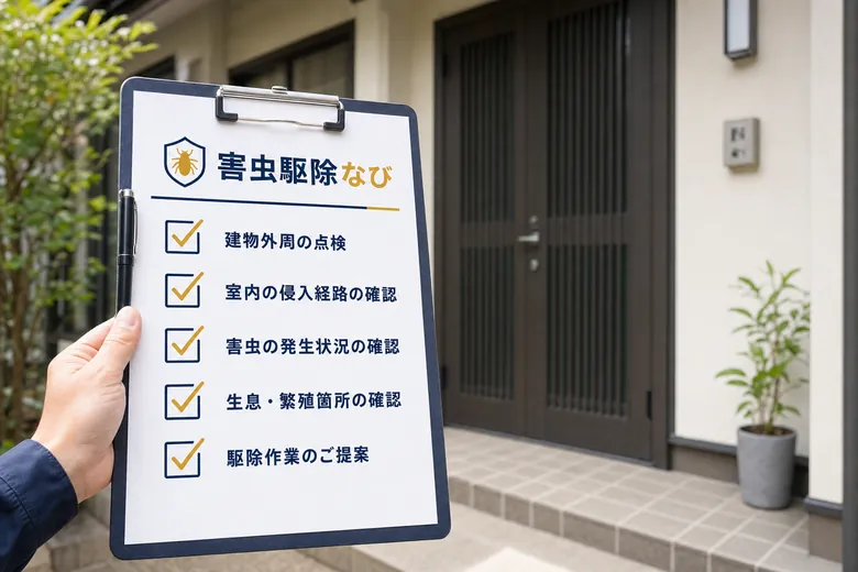 害虫駆除業者を選ぶ際の5つのチェックポイント一覧